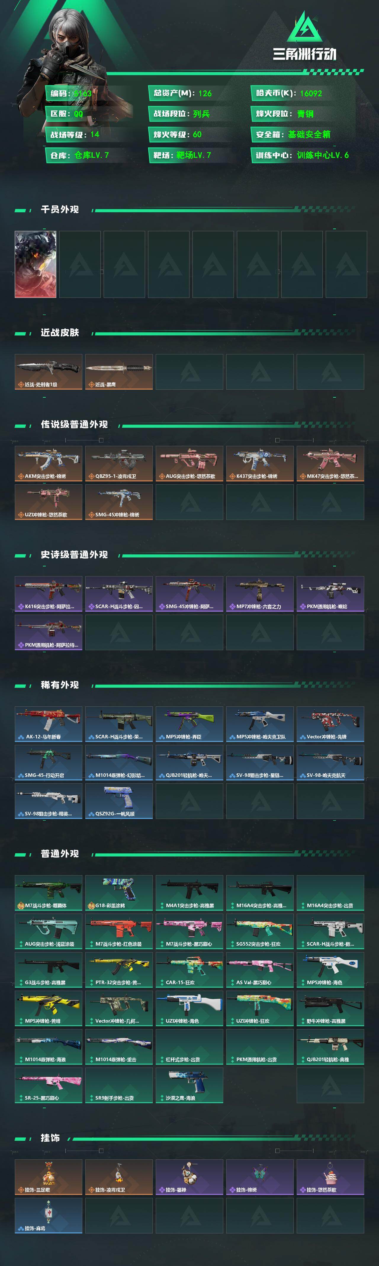 SJZPX4101968三角洲行动账号详情图4