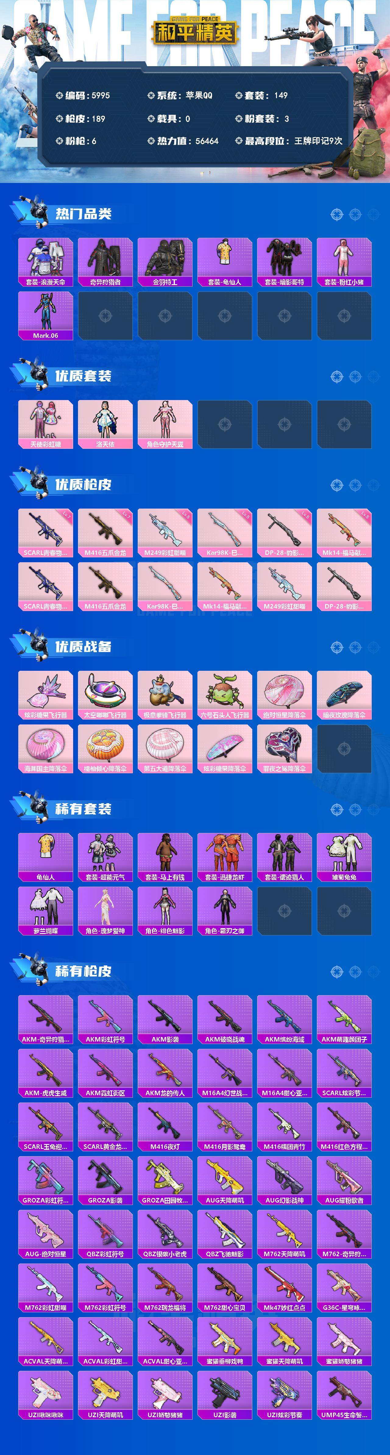 HPLX4182222和平精英账号详情图2