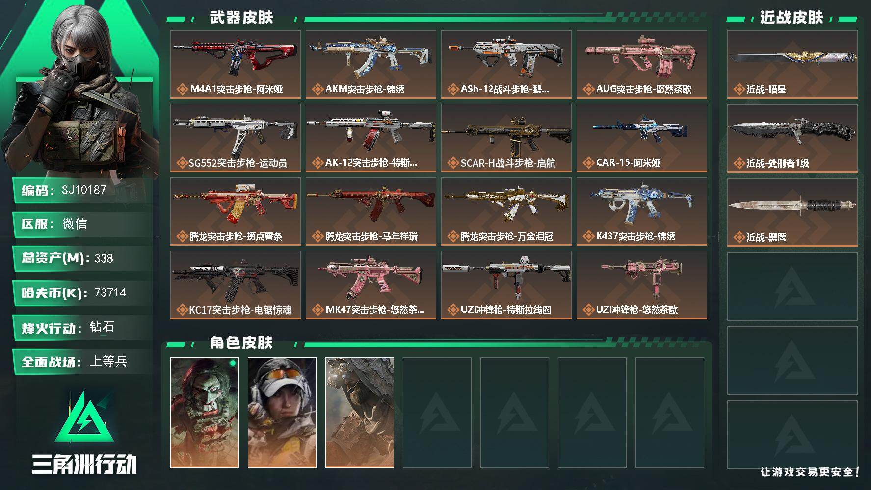 SJZEY4101741三角洲行动账号详情图2