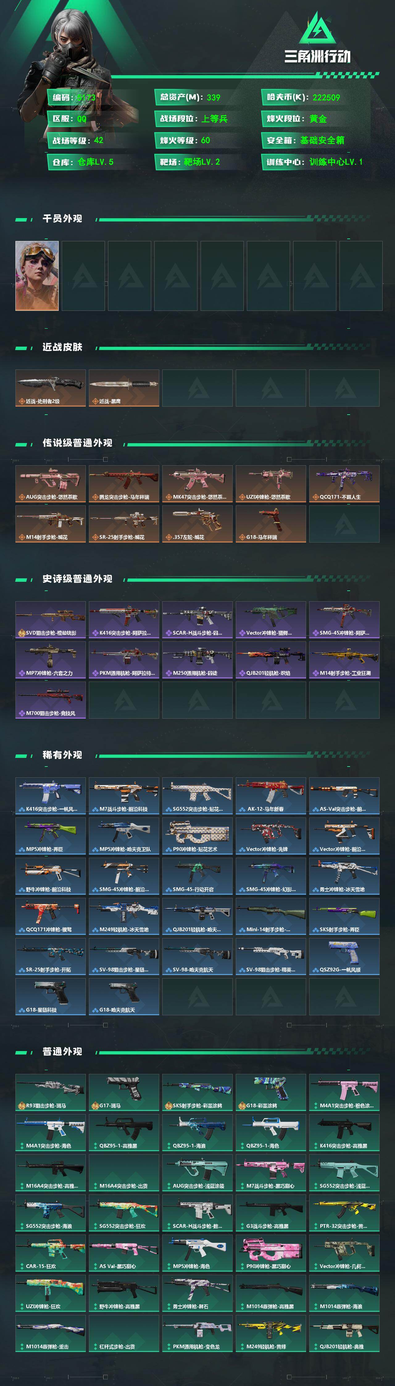 SJZPX4101992三角洲行动账号详情图4