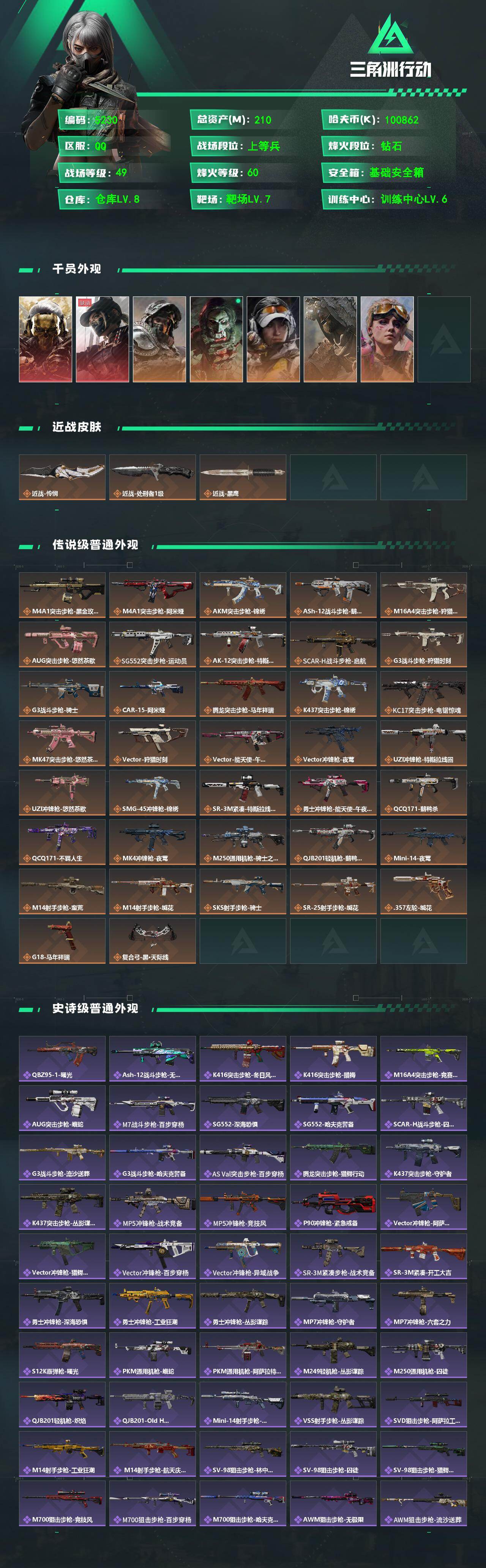 SJZPX4102228三角洲行动账号详情图4