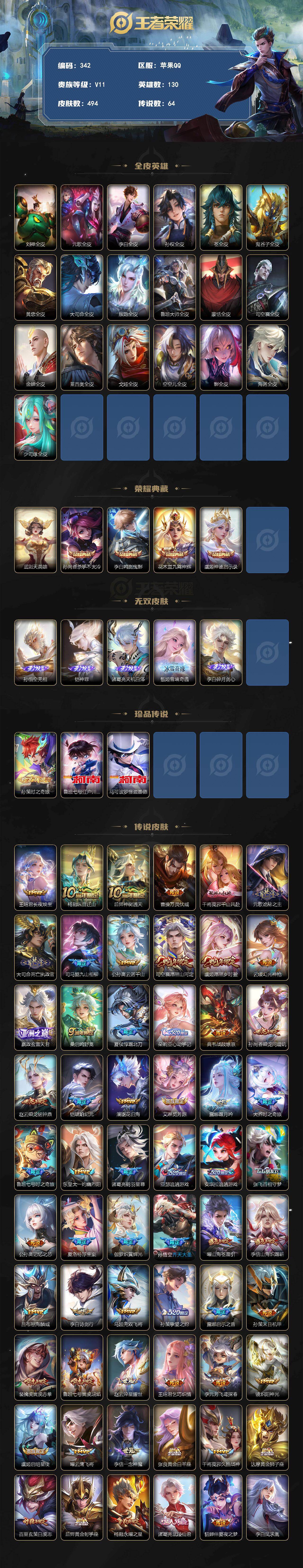 WZCMW4338297王者荣耀账号详情图2