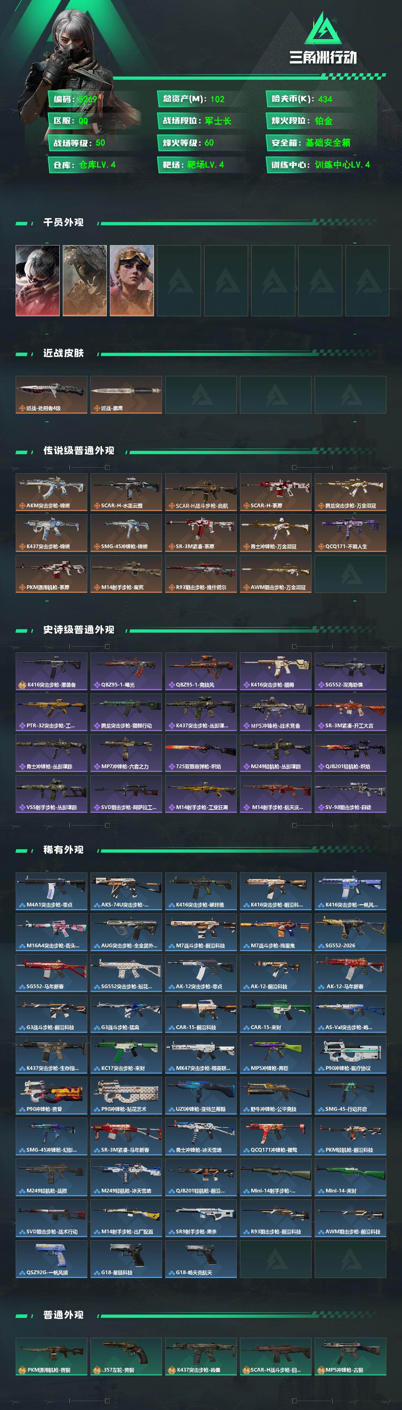 SJZPX4102502三角洲行动账号详情图4