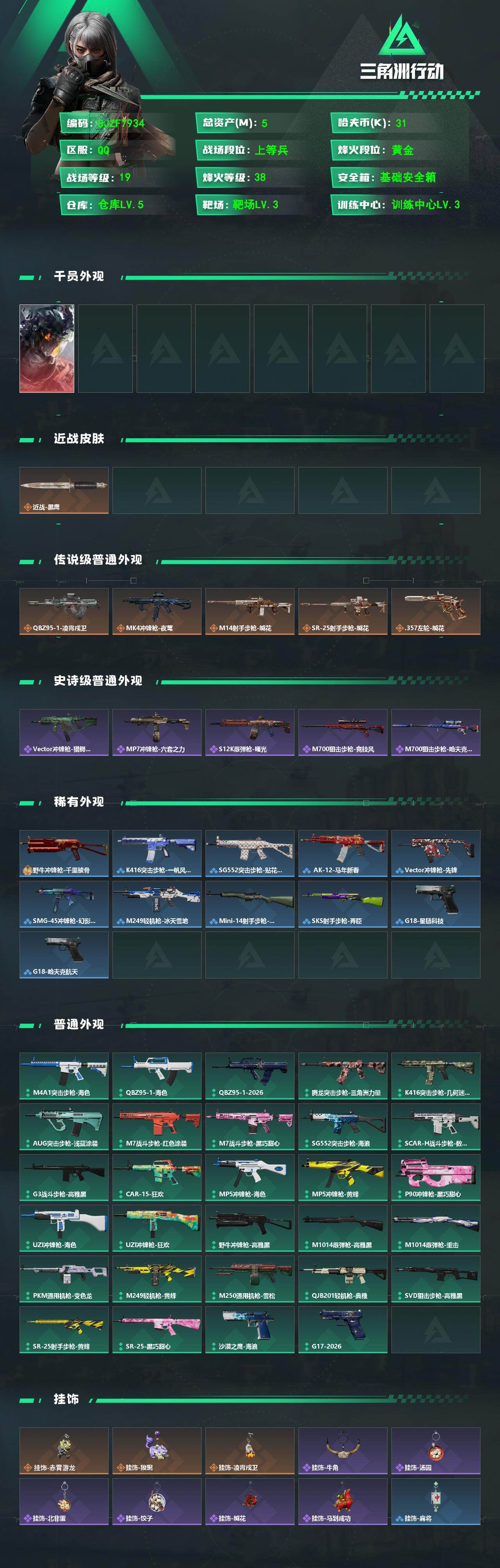 SJZEY4101678三角洲行动账号详情图2