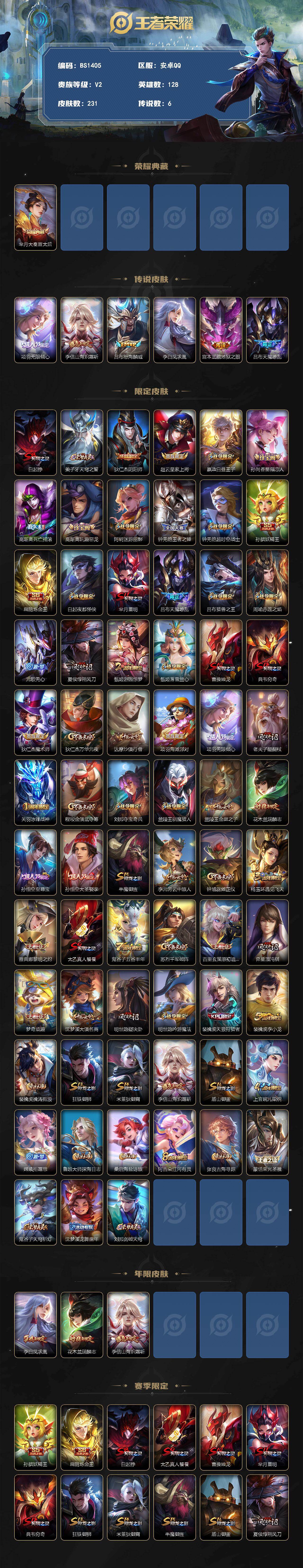 WZBSY4324219王者荣耀账号详情图2