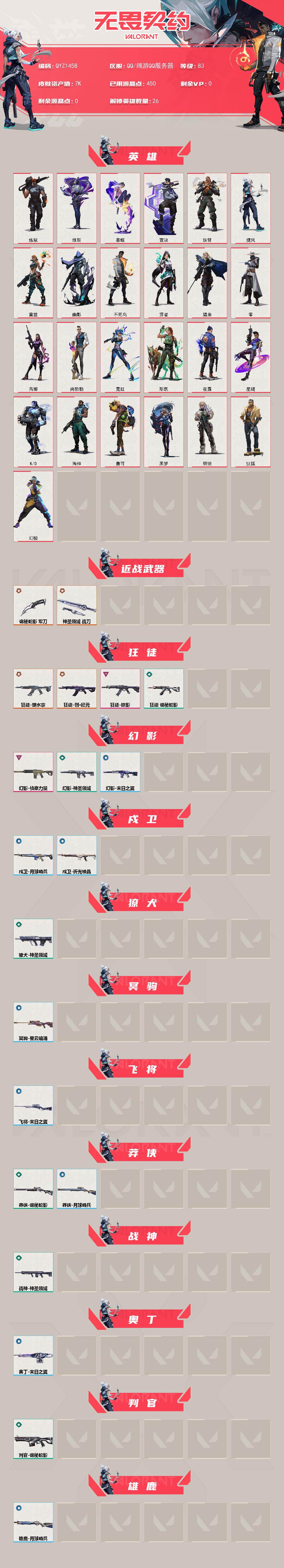 WWQEY433225无畏契约账号详情图2