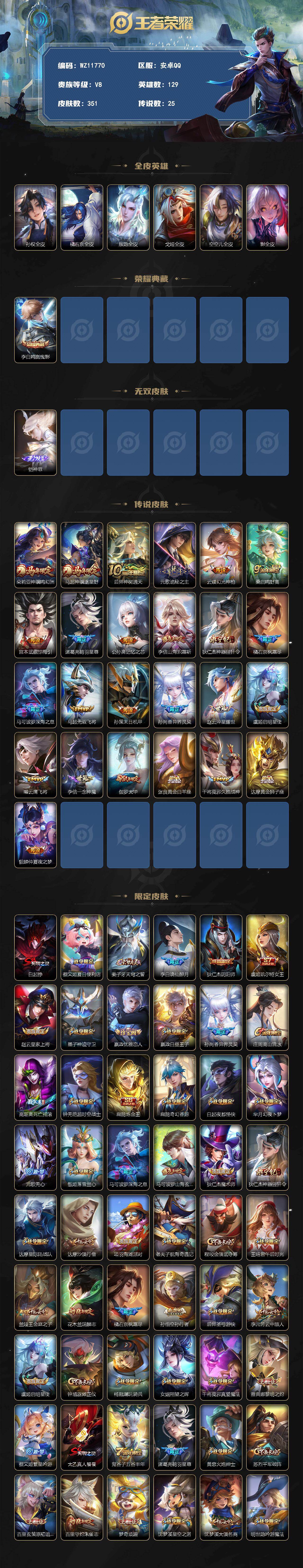 WZQM4335682王者荣耀账号详情图3