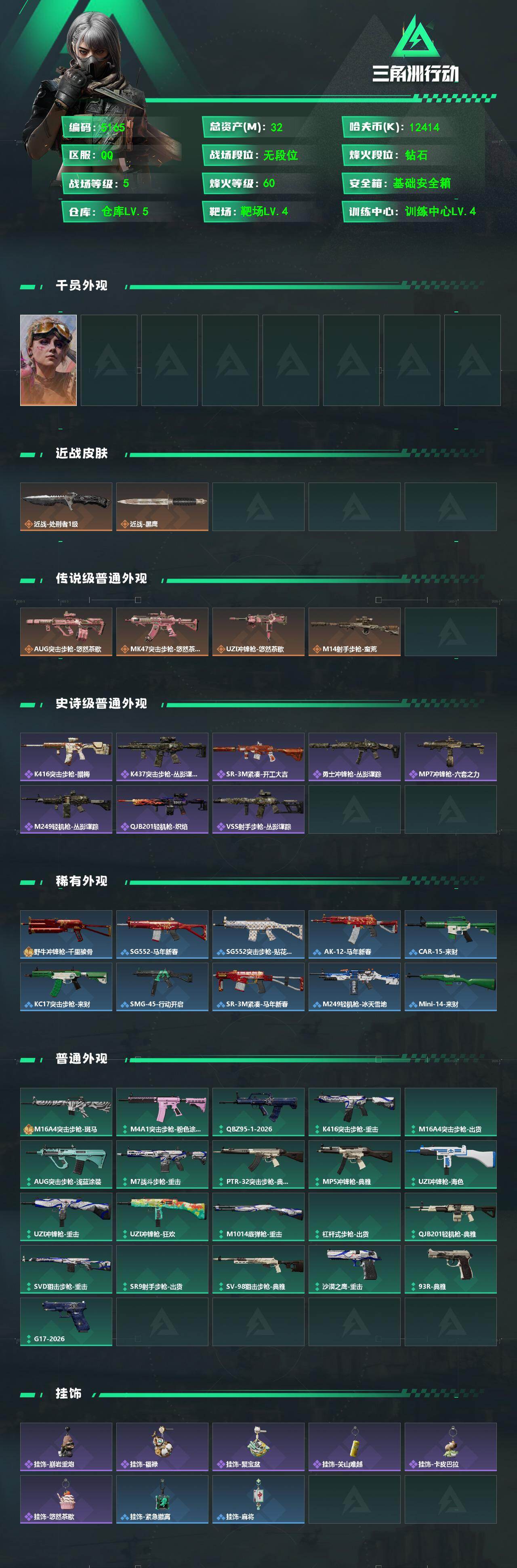 SJZPX4101982三角洲行动账号详情图4