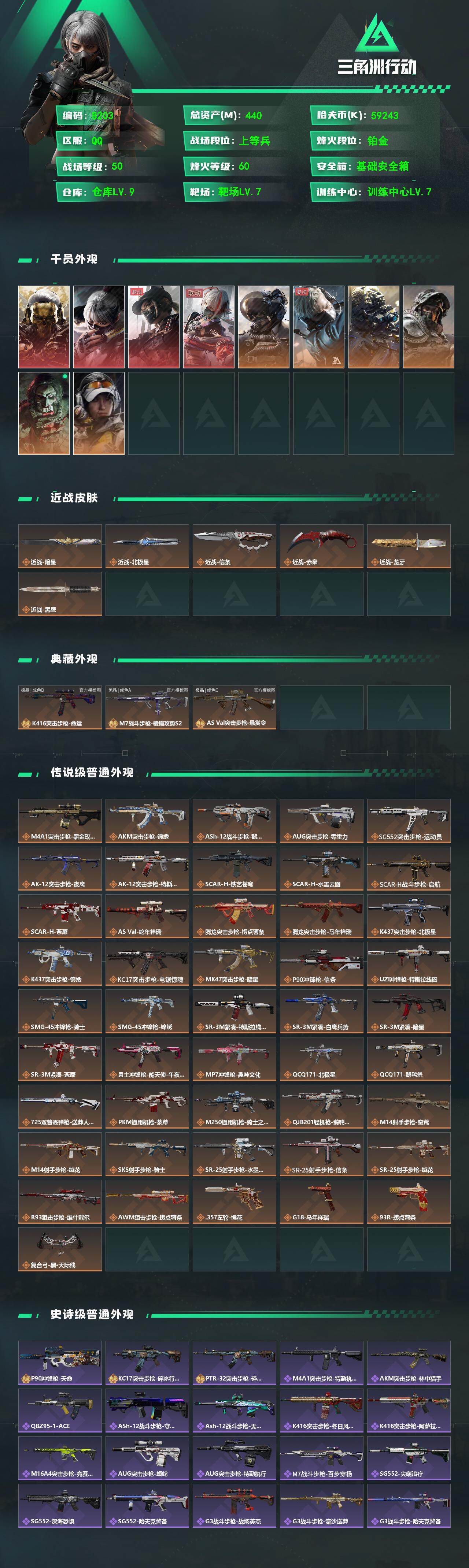 SJZCMW4109015三角洲行动账号详情图2