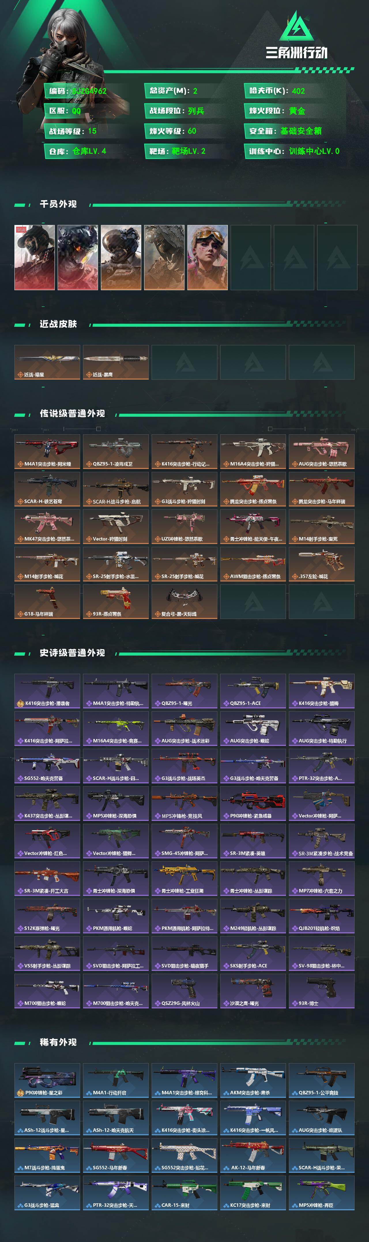 SJZEY4102314三角洲行动账号详情图2