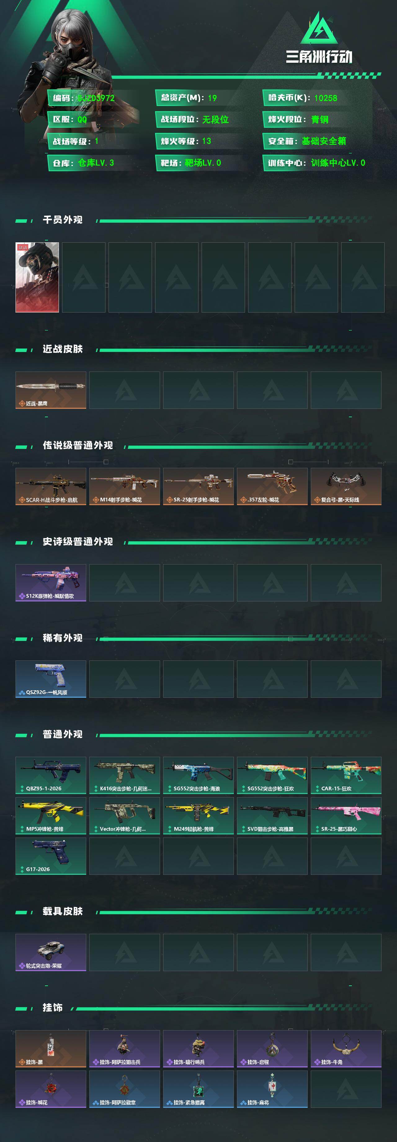 SJZEY4102309三角洲行动账号详情图2