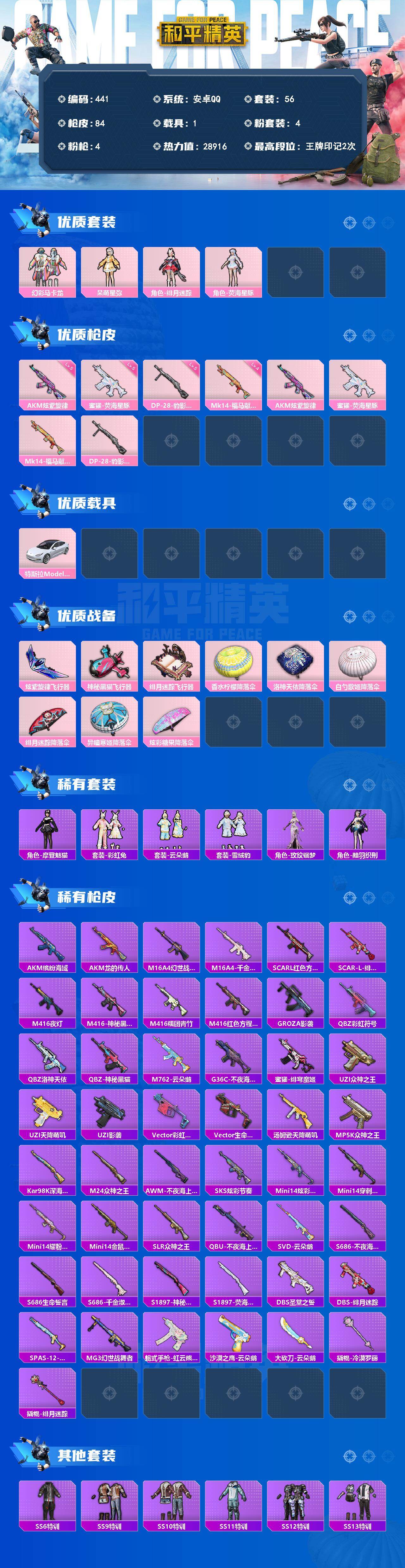 HPCMW4196719和平精英账号详情图2