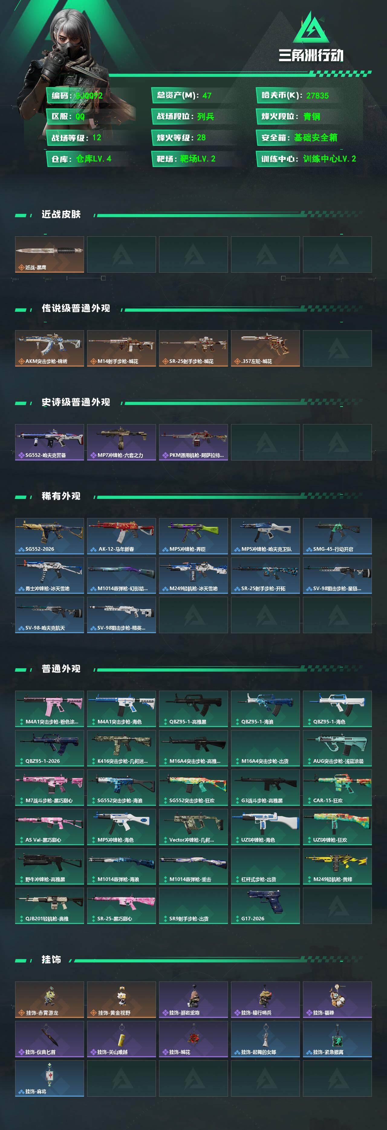 SJZEY4102560三角洲行动账号详情图2