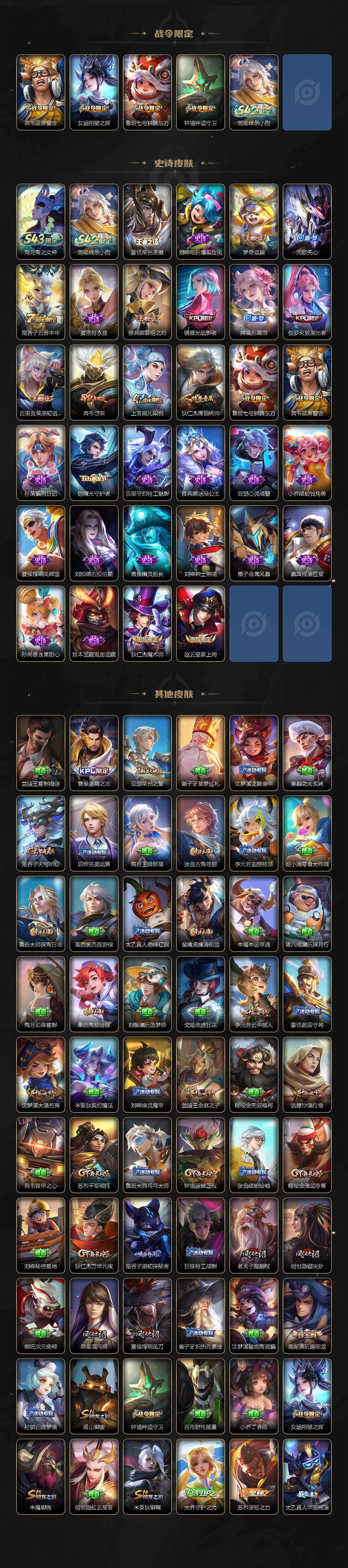 WZLX4320387王者荣耀账号详情图3