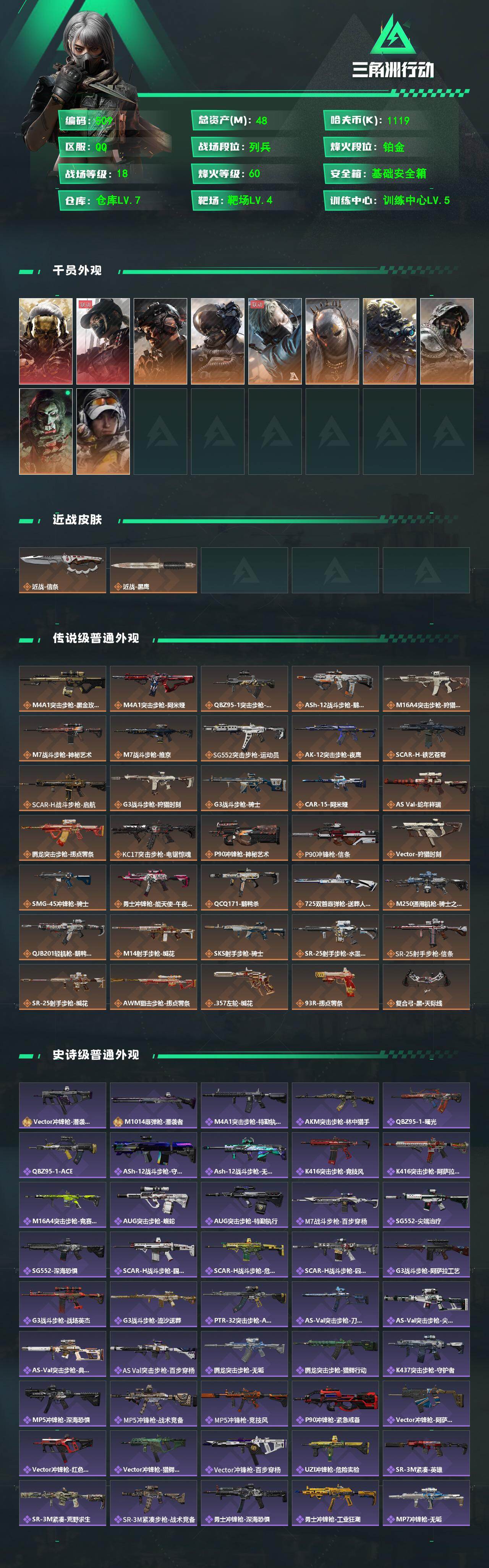 SJZCMW4109771三角洲行动账号详情图2