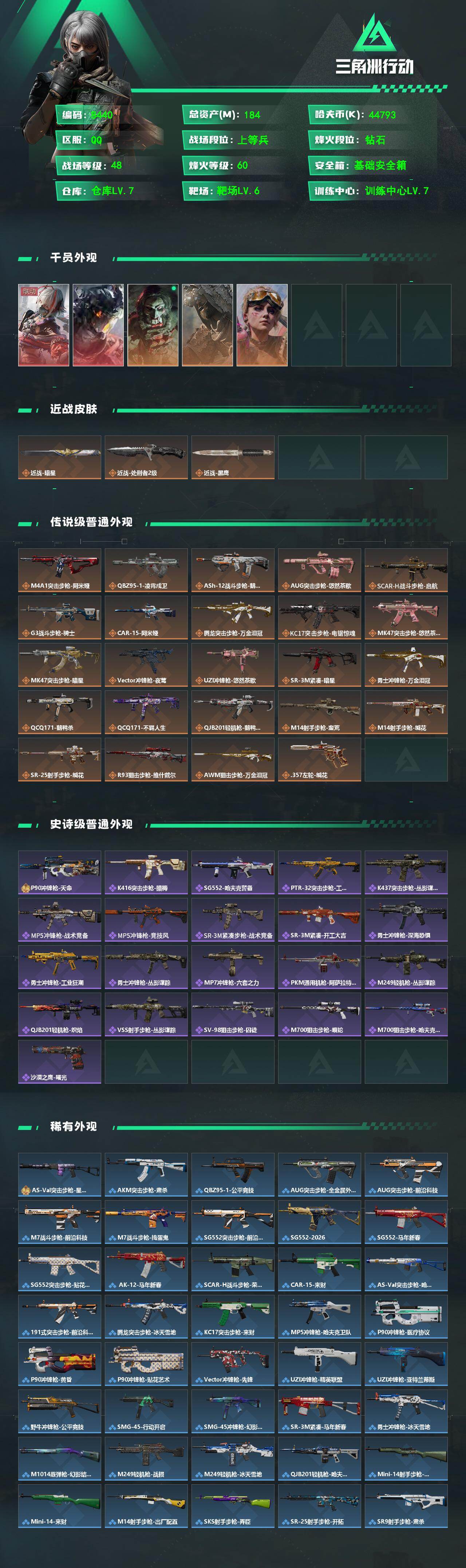 SJZCMW4110079三角洲行动账号详情图2