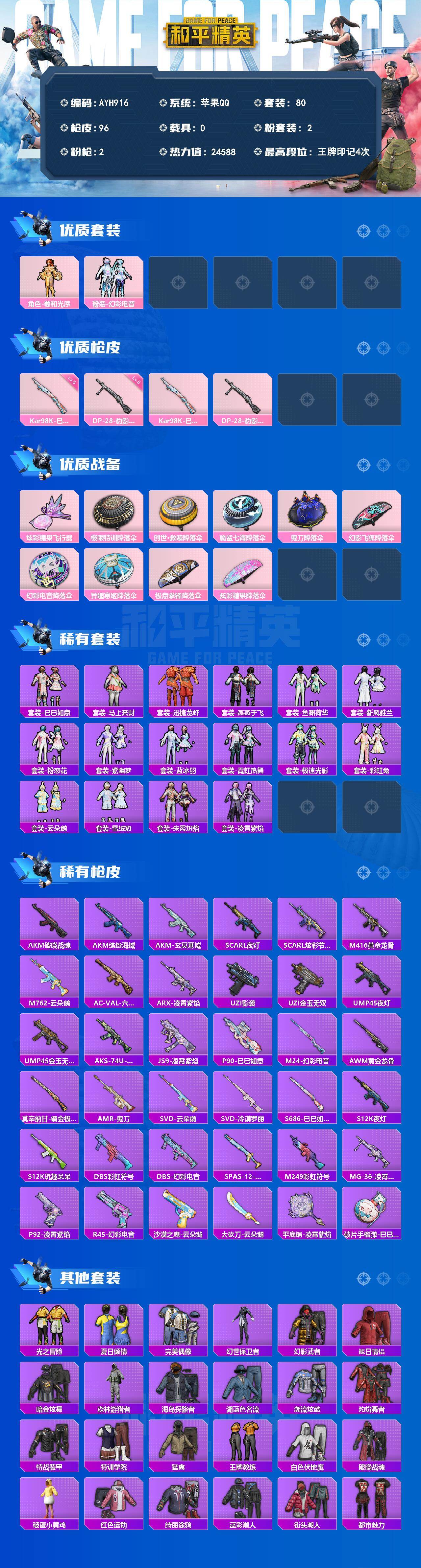 HPLX4184595和平精英账号详情图2