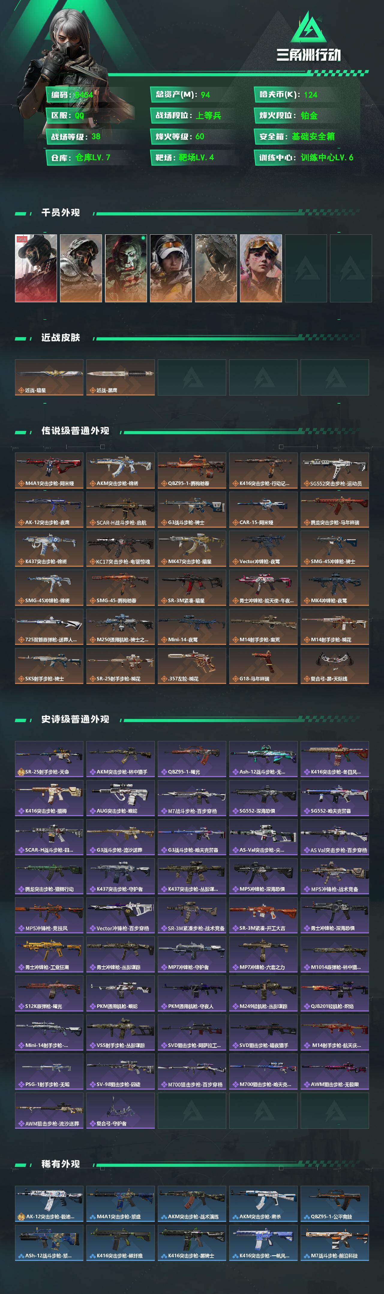 SJZCMW4110087三角洲行动账号详情图2