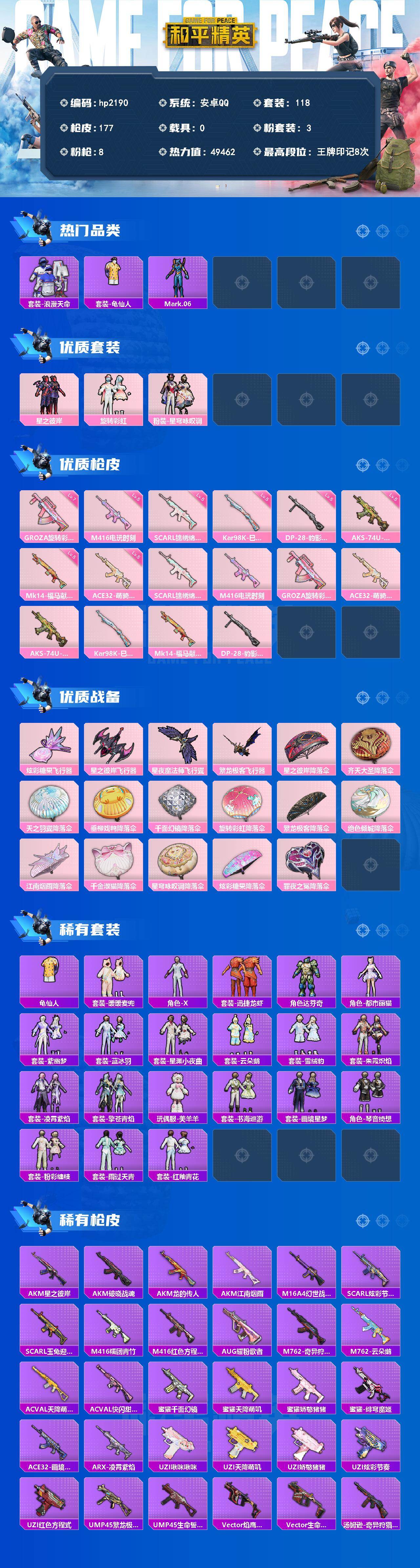 HPLX4183521和平精英账号详情图2