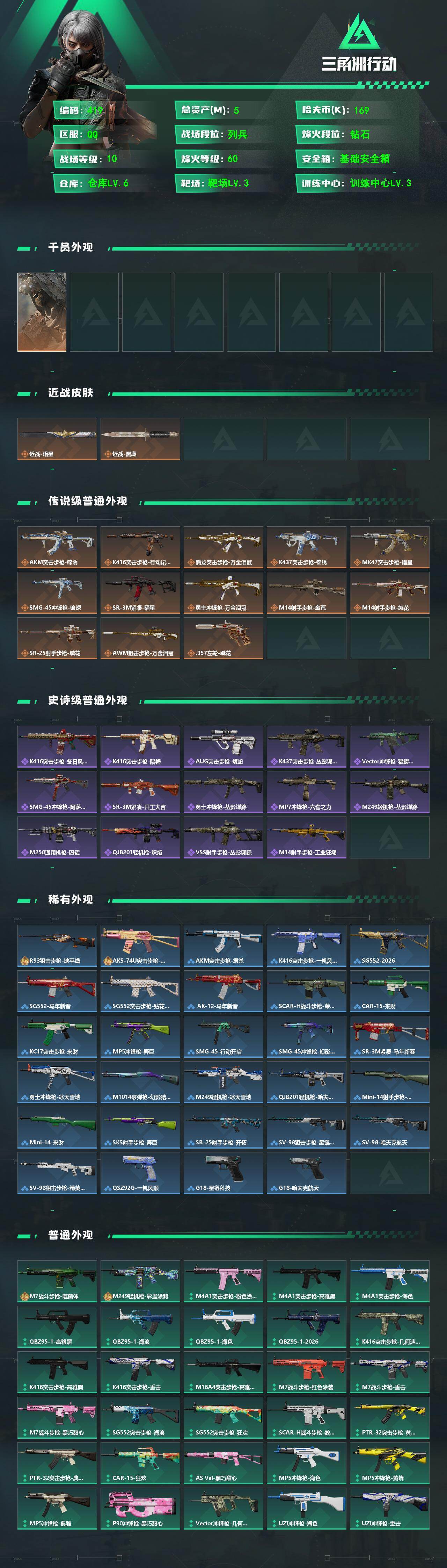 SJZQM4109693三角洲行动账号详情图3