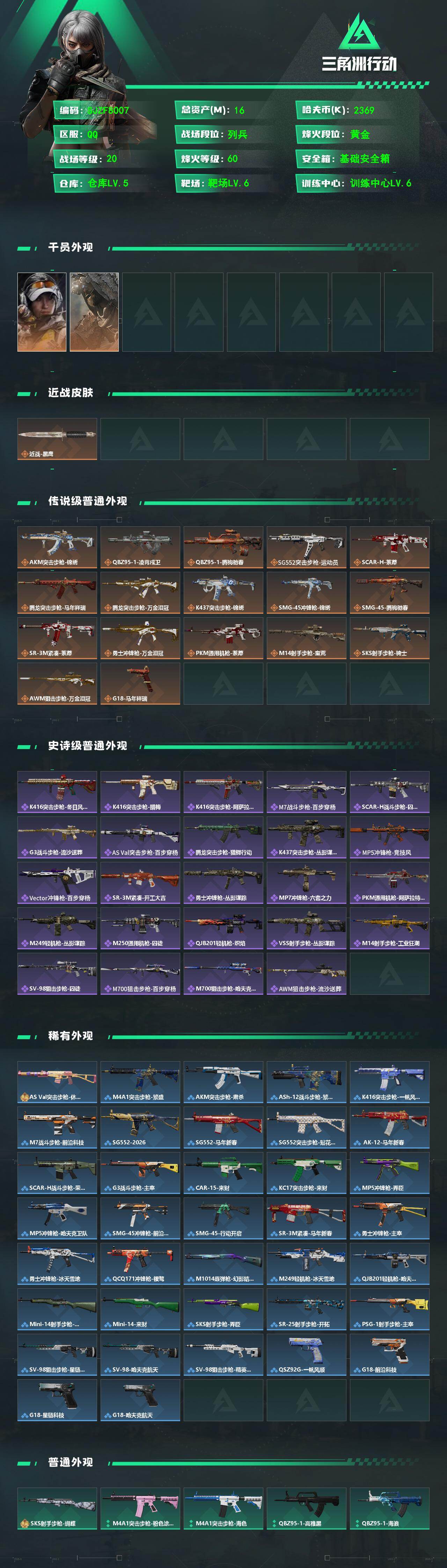 SJZEY4102882三角洲行动账号详情图2