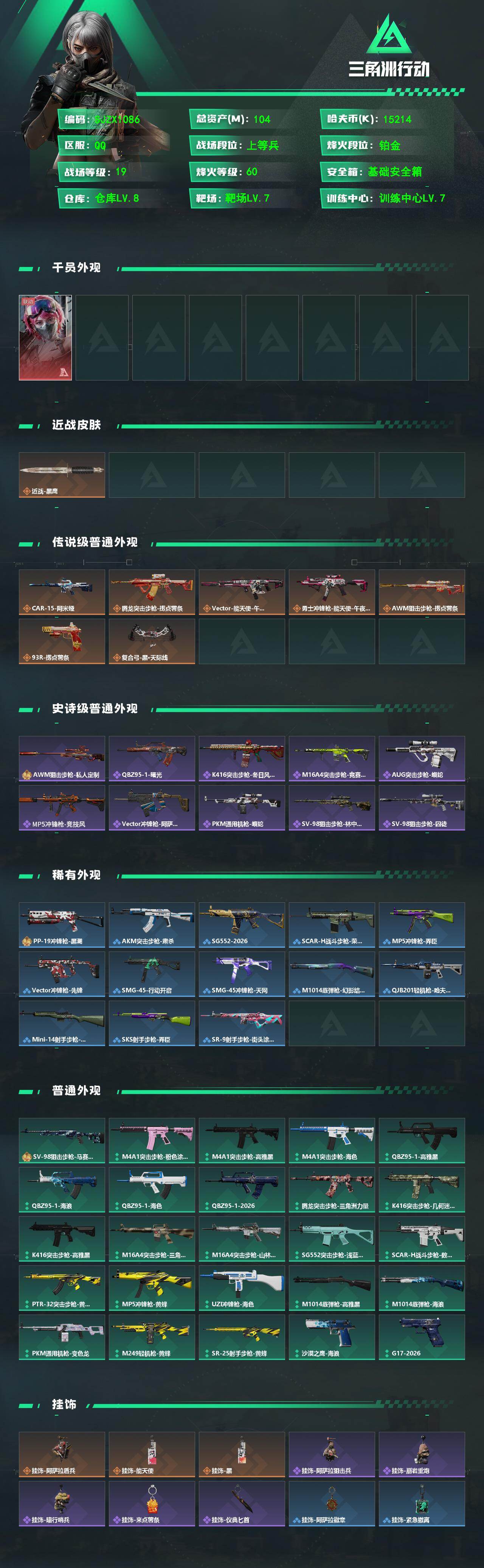 SJZEY4103424三角洲行动账号详情图2