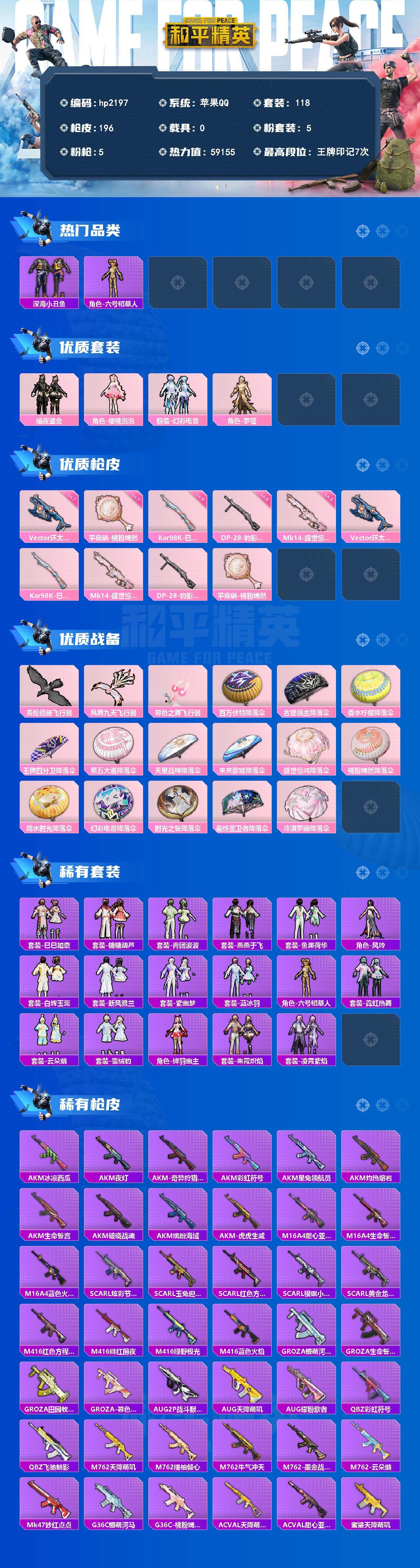 HPLX4183510和平精英账号详情图2