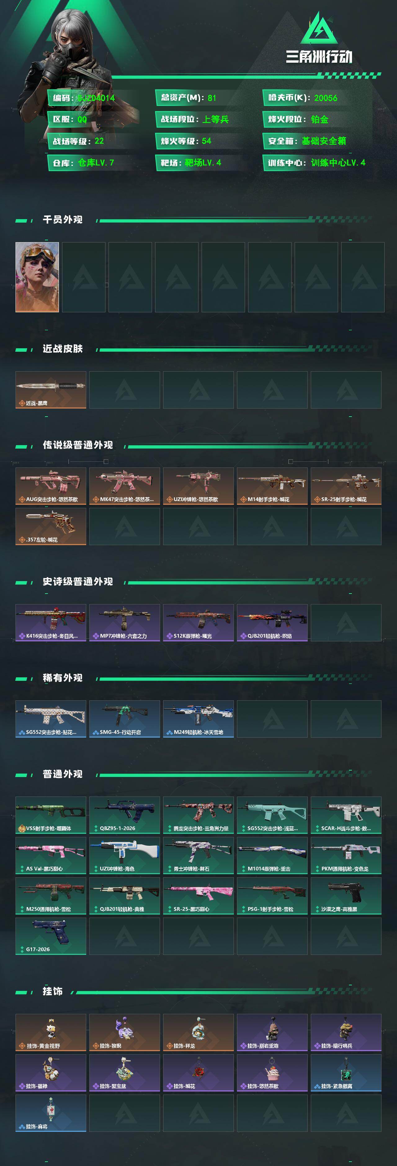 SJZEY4103215三角洲行动账号详情图2