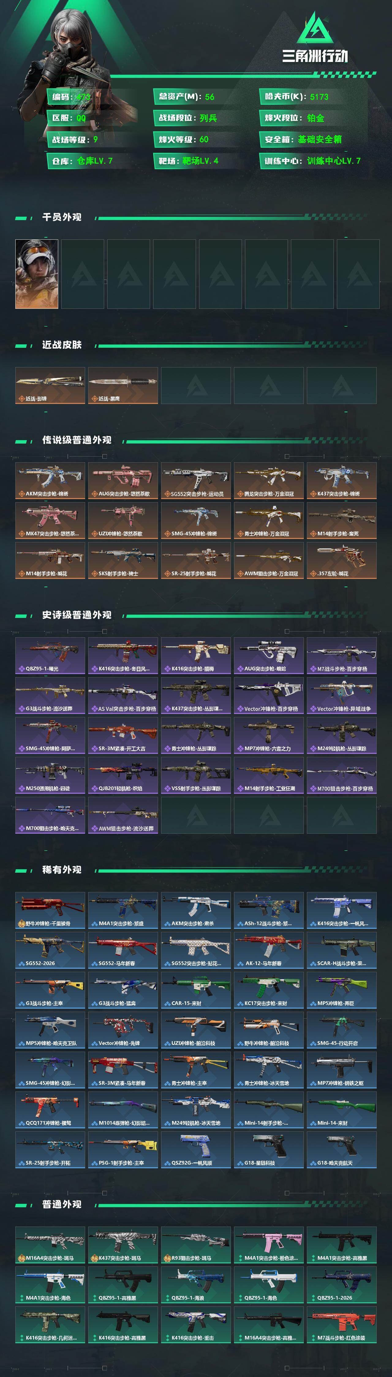 SJZQM4109410三角洲行动账号详情图3