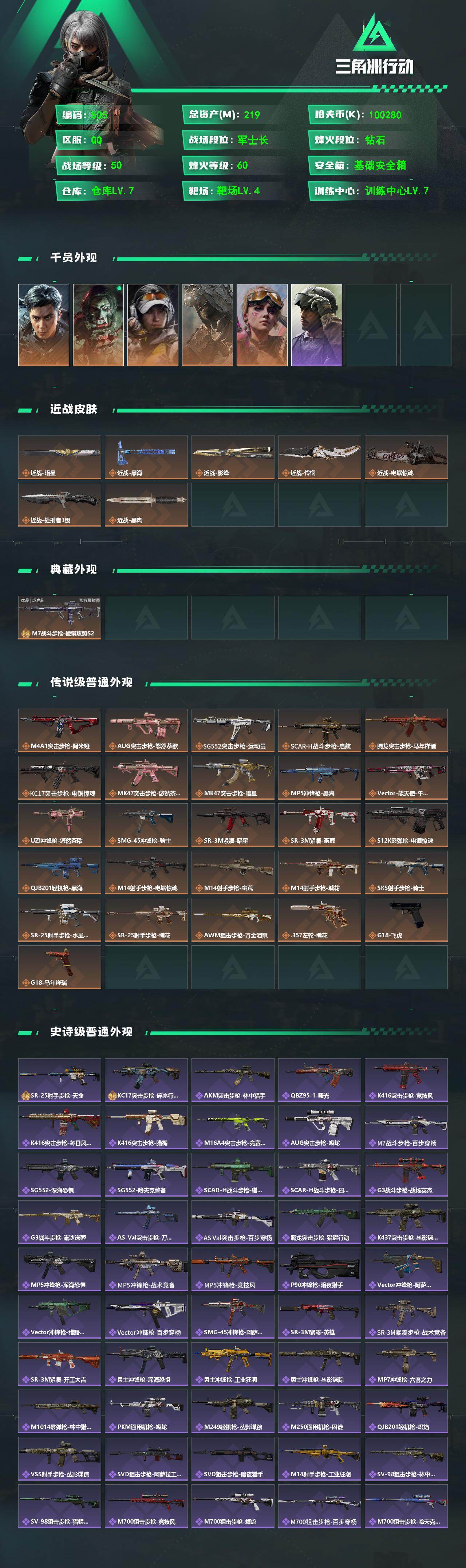 SJZQM4109631三角洲行动账号详情图3