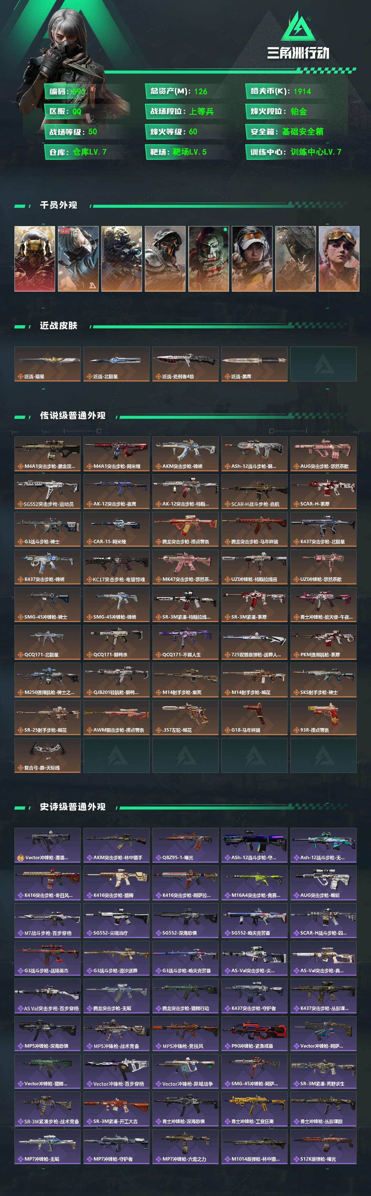 SJZQM4109052三角洲行动账号详情图3