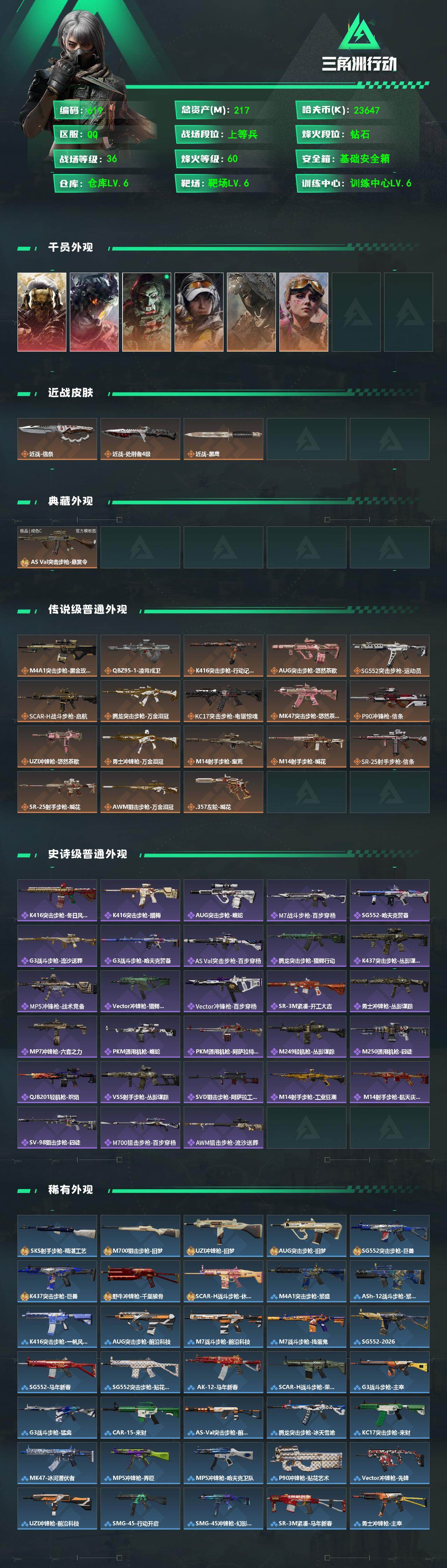 SJZQM4109361三角洲行动账号详情图3