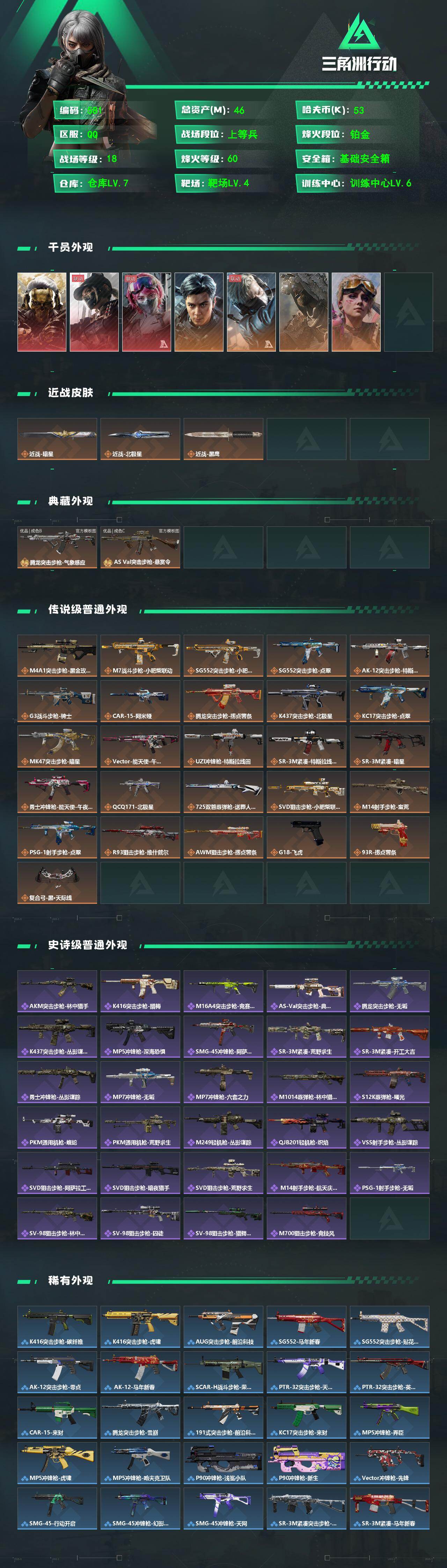 SJZQM4109313三角洲行动账号详情图3