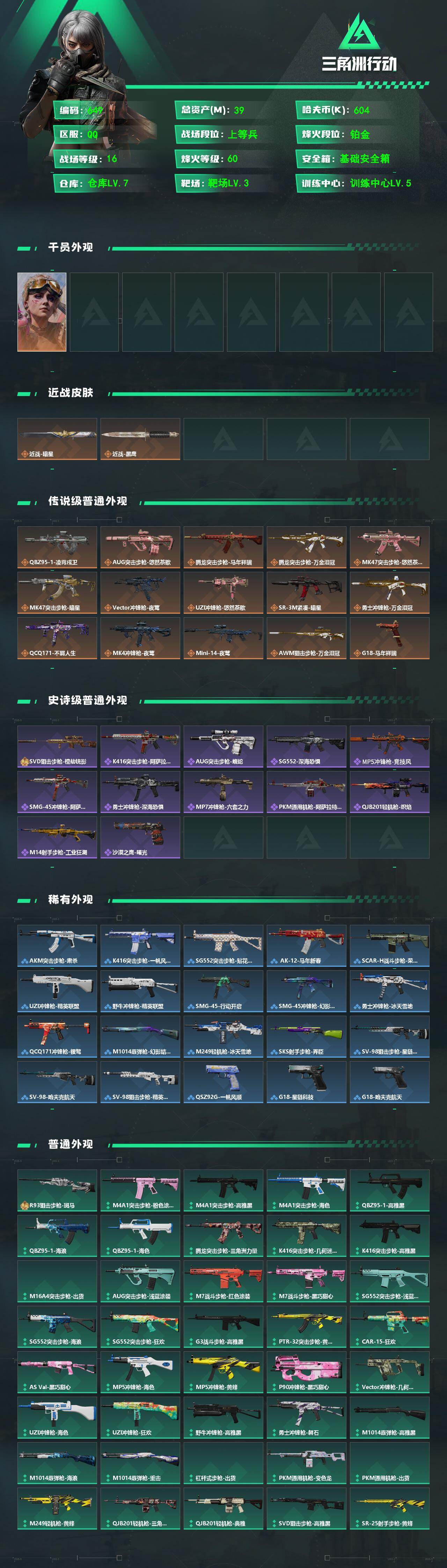 SJZQM4109246三角洲行动账号详情图3