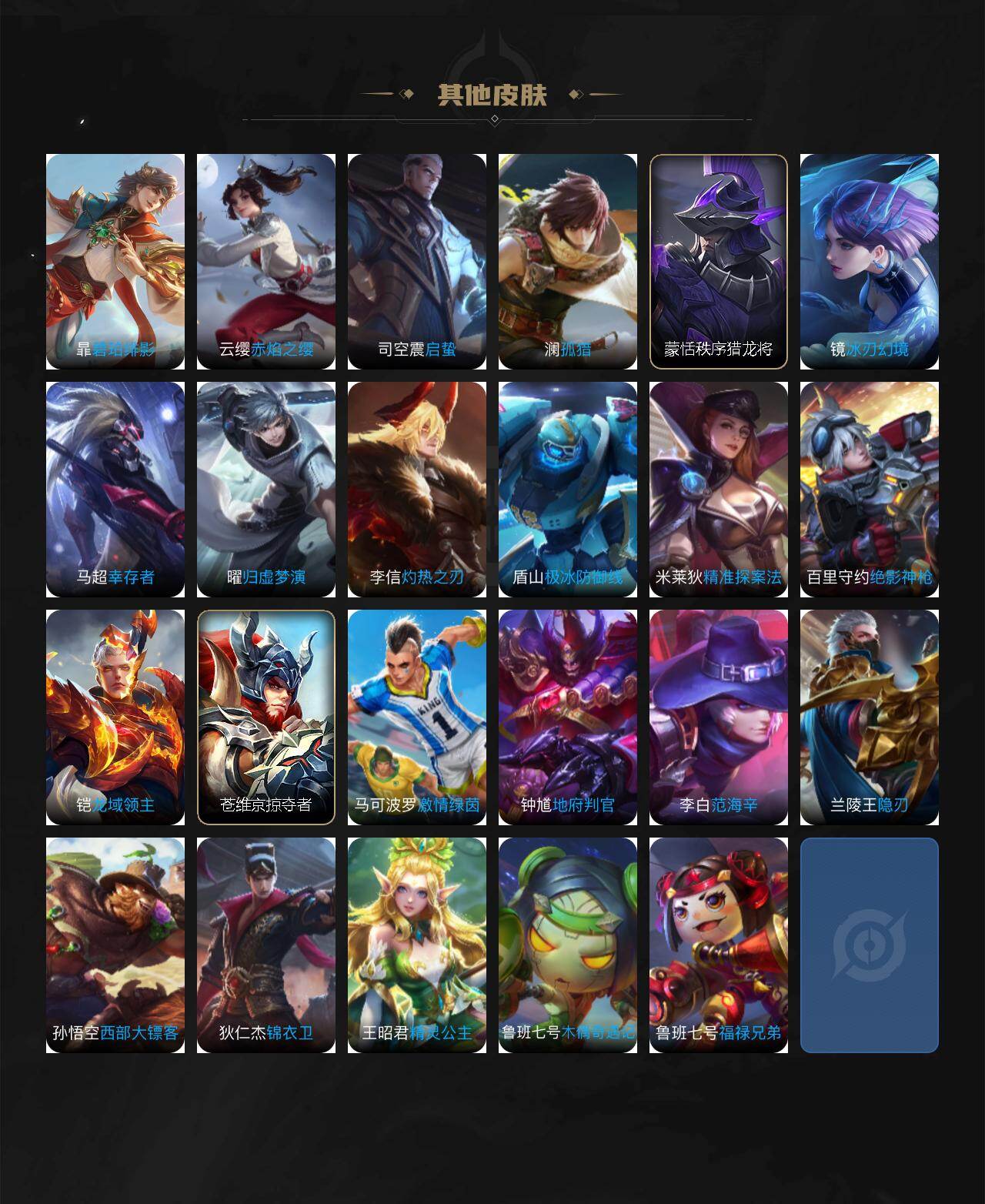 WZLX4332142王者荣耀账号详情图4