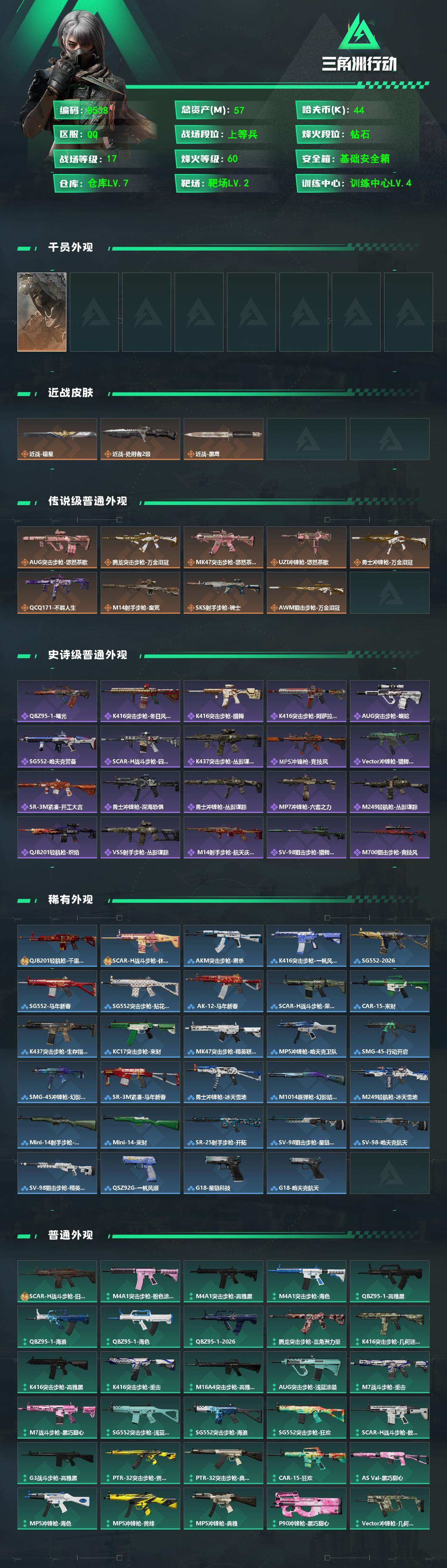 SJZCMW4112392三角洲行动账号详情图2