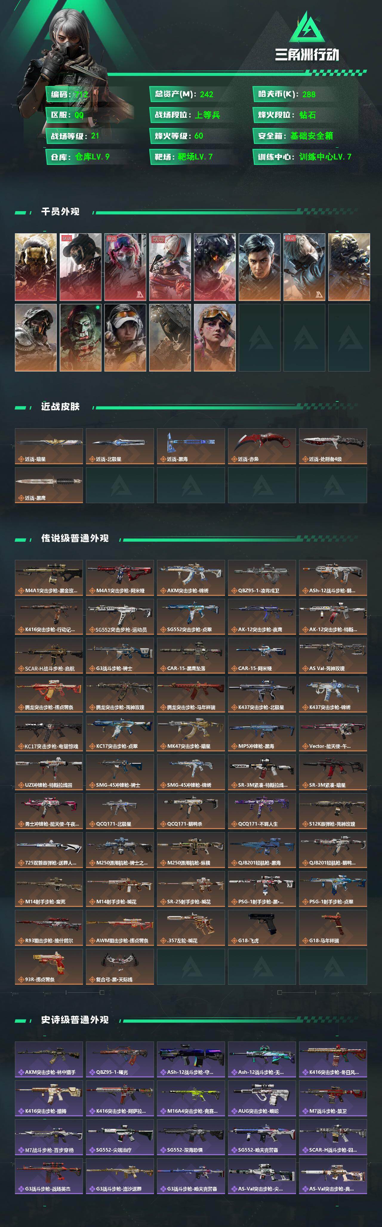 SJZQM4109900三角洲行动账号详情图3