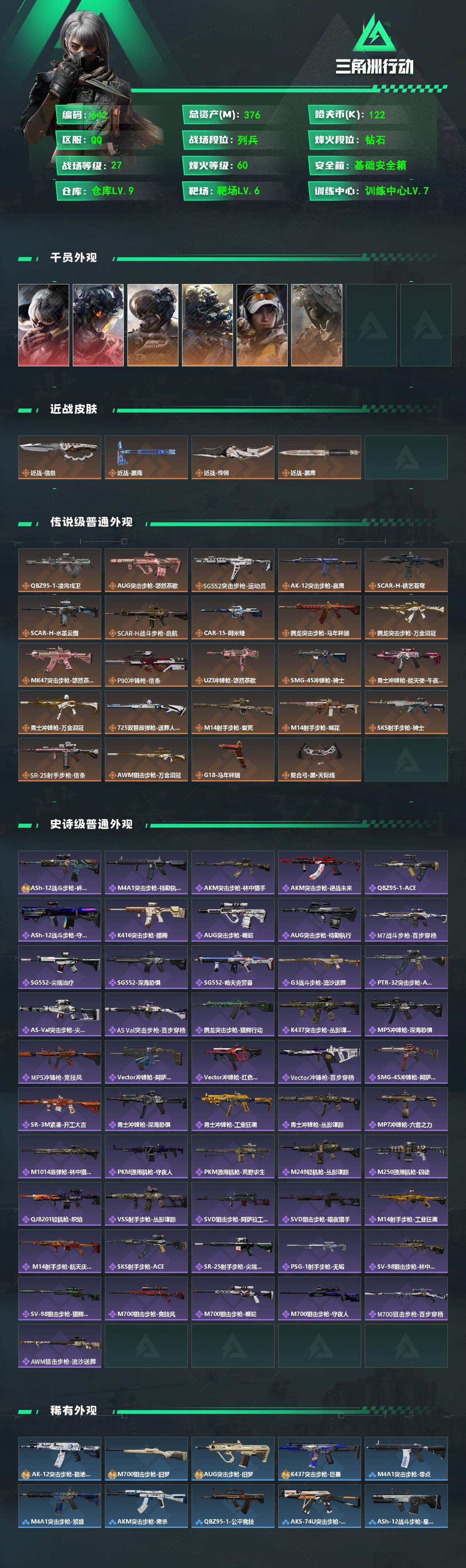 SJZQM4109409三角洲行动账号详情图3