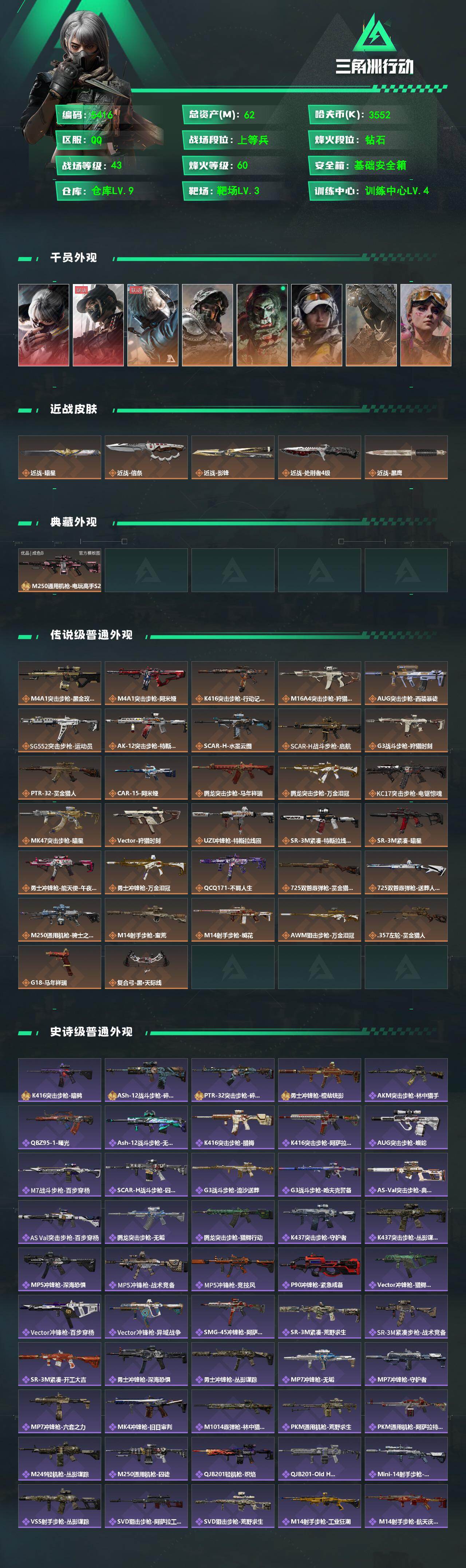 SJZPX4104193三角洲行动账号详情图4