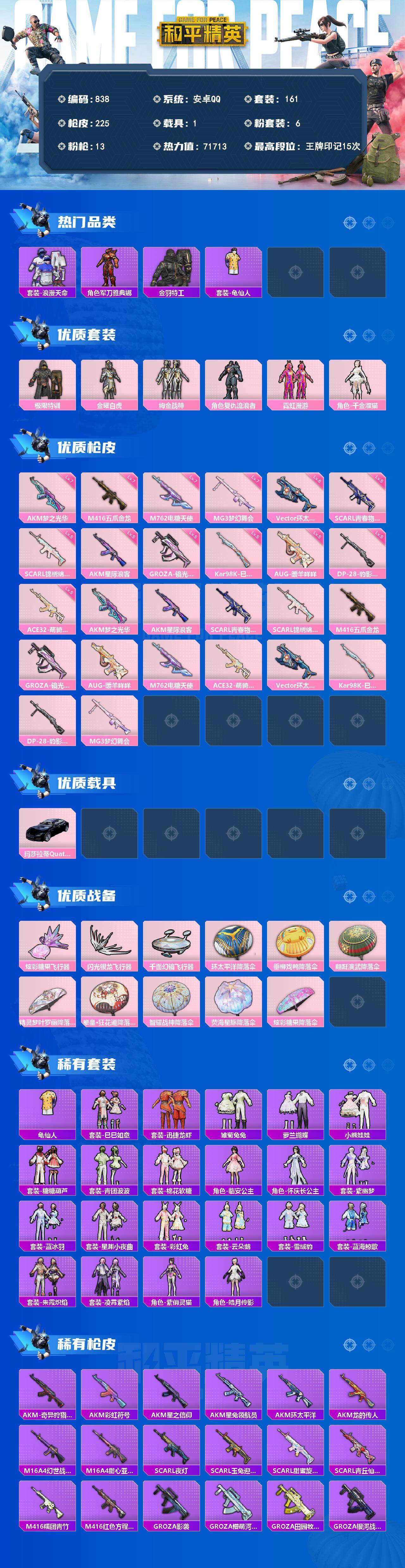 HPJZ4195244和平精英账号详情图2