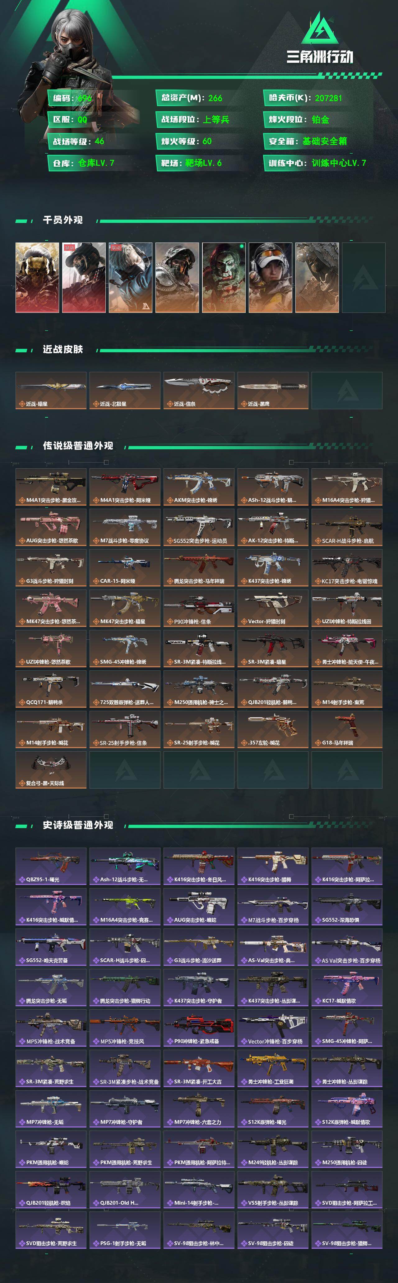 SJZQM4110221三角洲行动账号详情图3