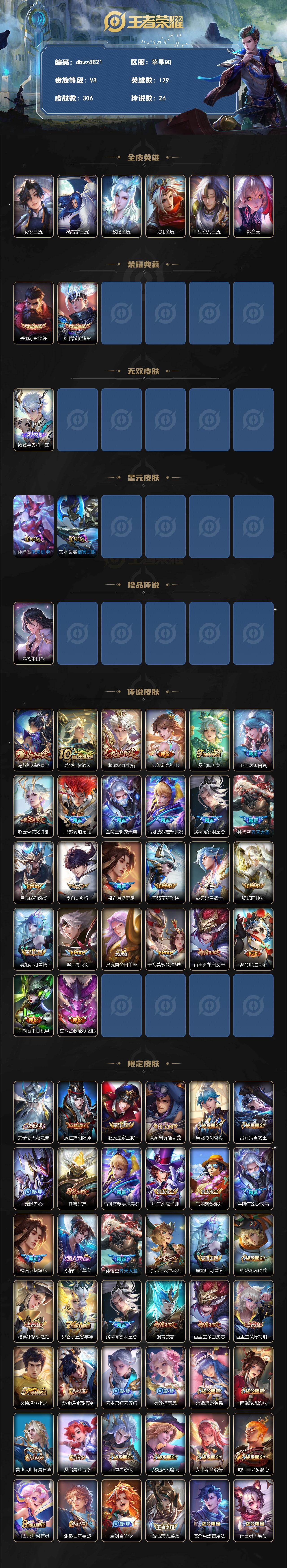 WZQM4326503王者荣耀账号详情图3