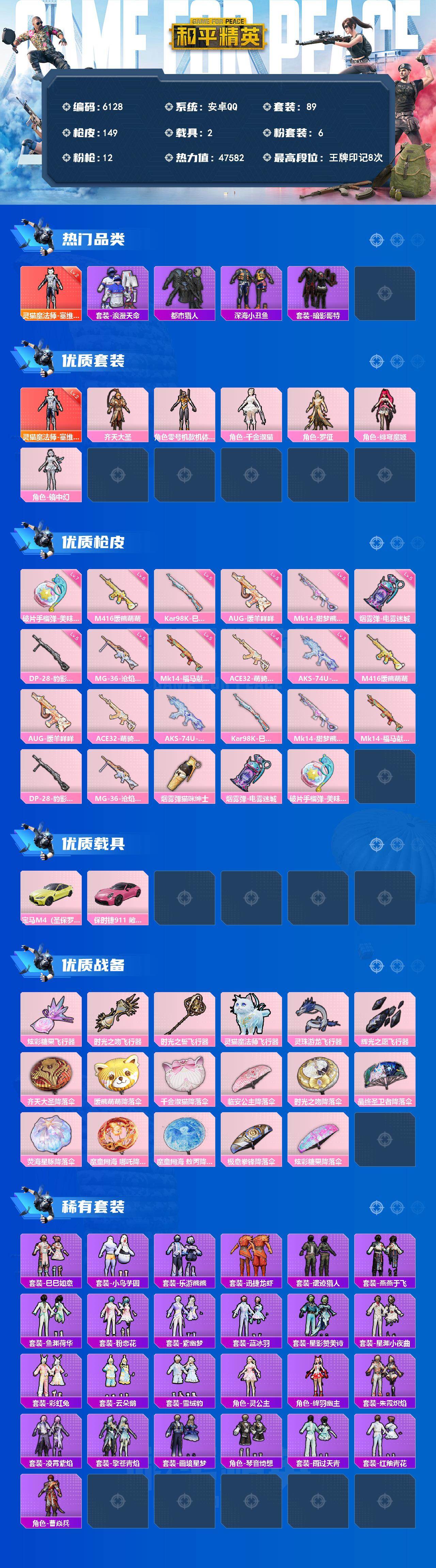 HPLX4188353和平精英账号详情图2