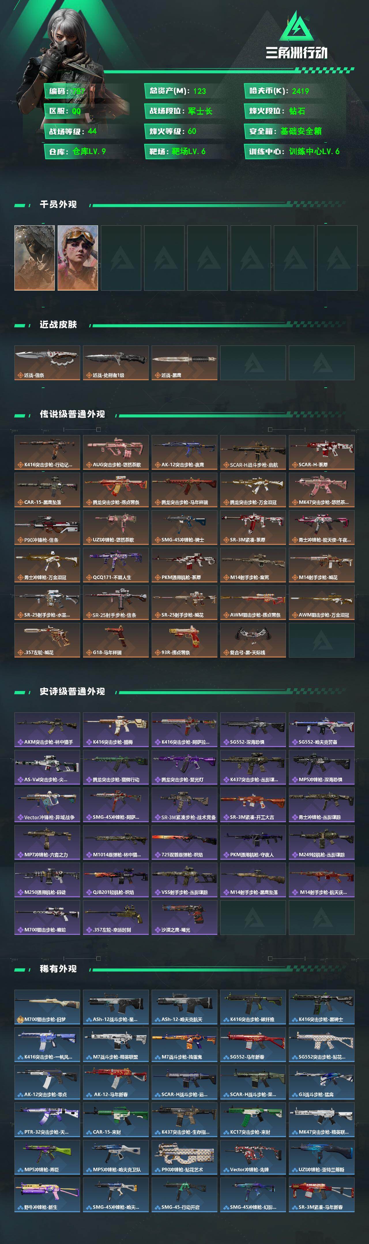 SJZQM4109578三角洲行动账号详情图3