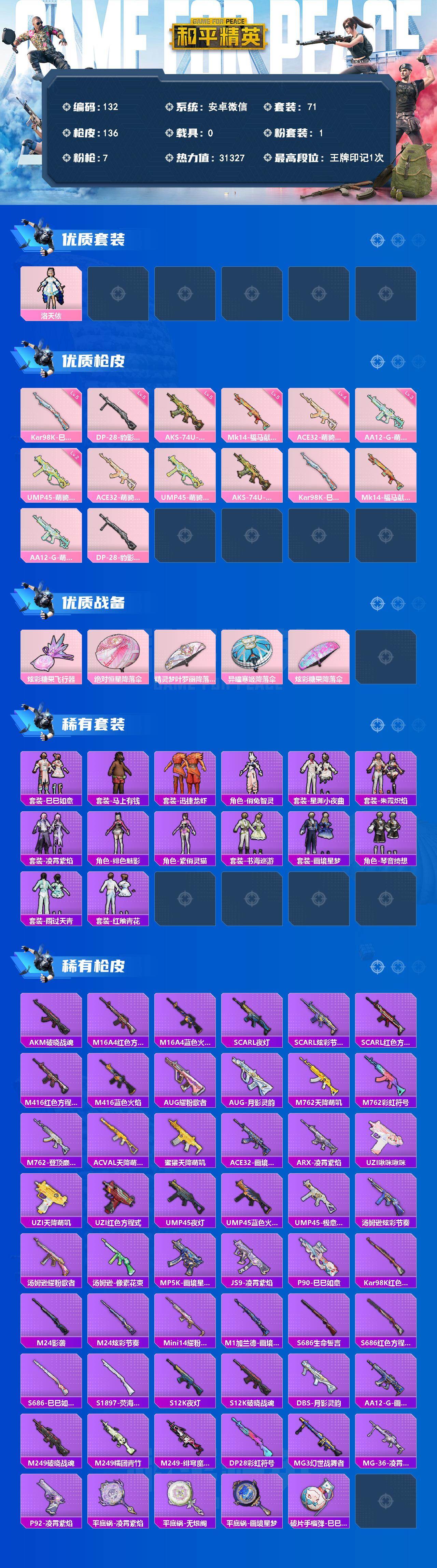 HPQYYX4191413和平精英账号详情图2