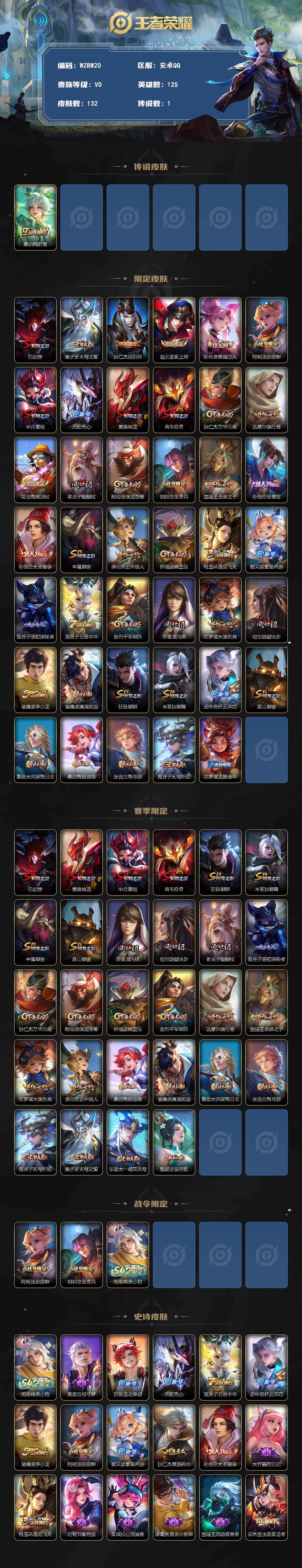 WZEY4333272王者荣耀账号详情图2