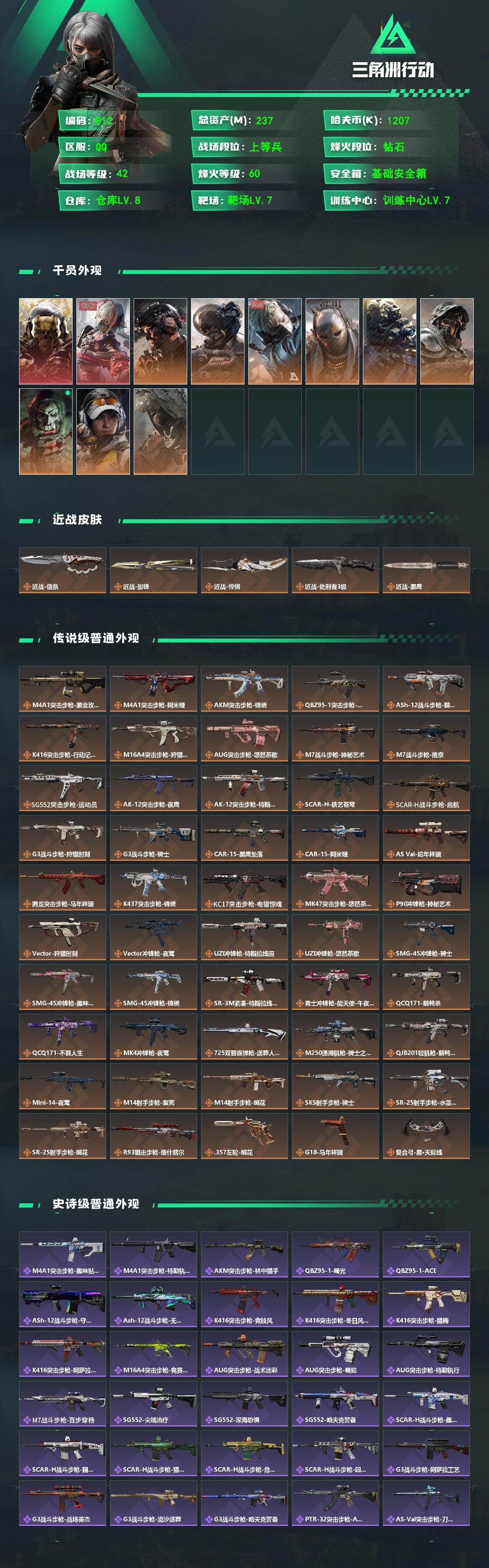 SJZQM4109458三角洲行动账号详情图3