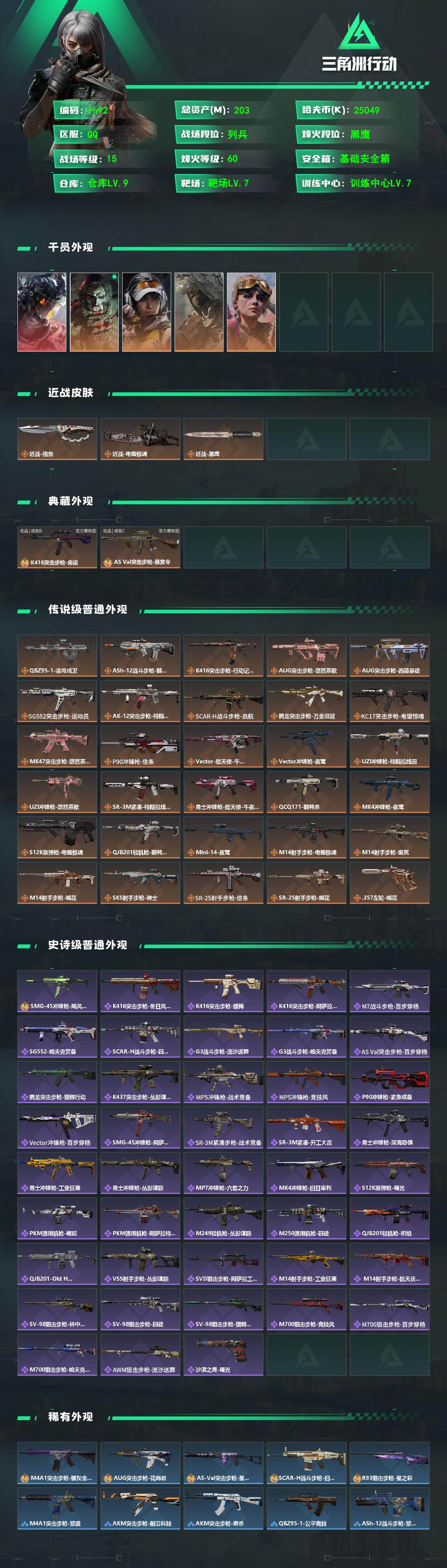 SJZQM4115154三角洲行动账号详情图3