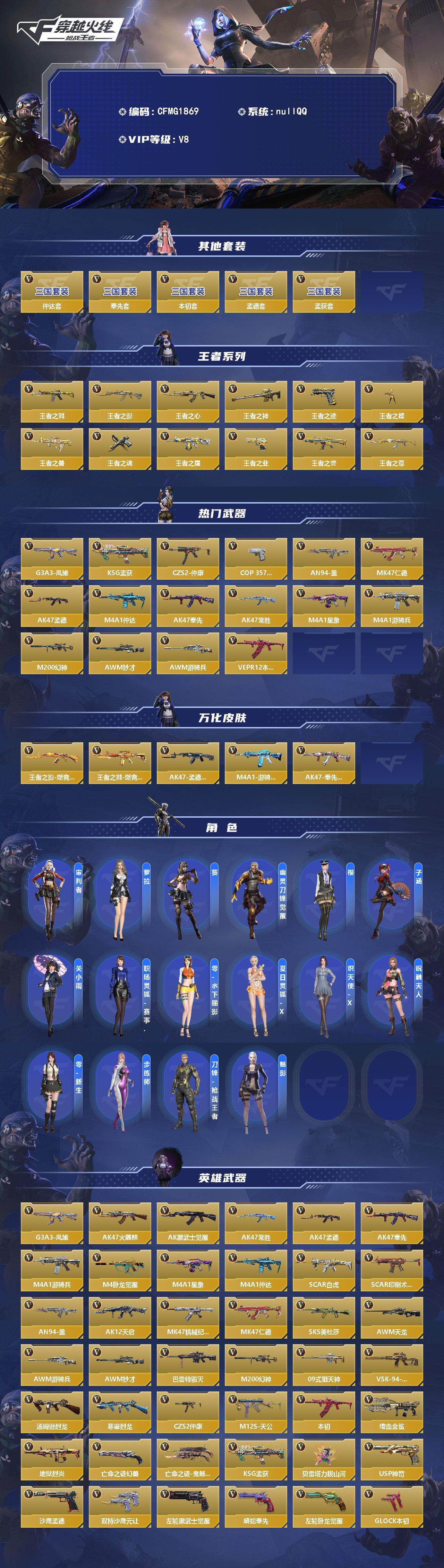 CFMEY430917枪战王者账号详情图2