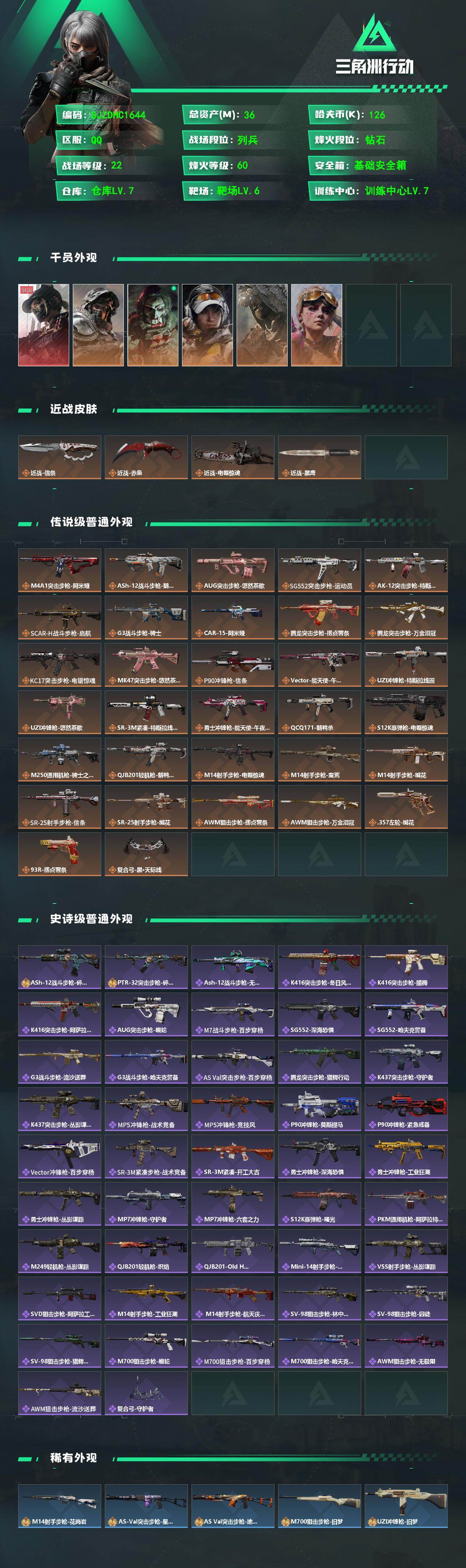 SJZQM4109008三角洲行动账号详情图3